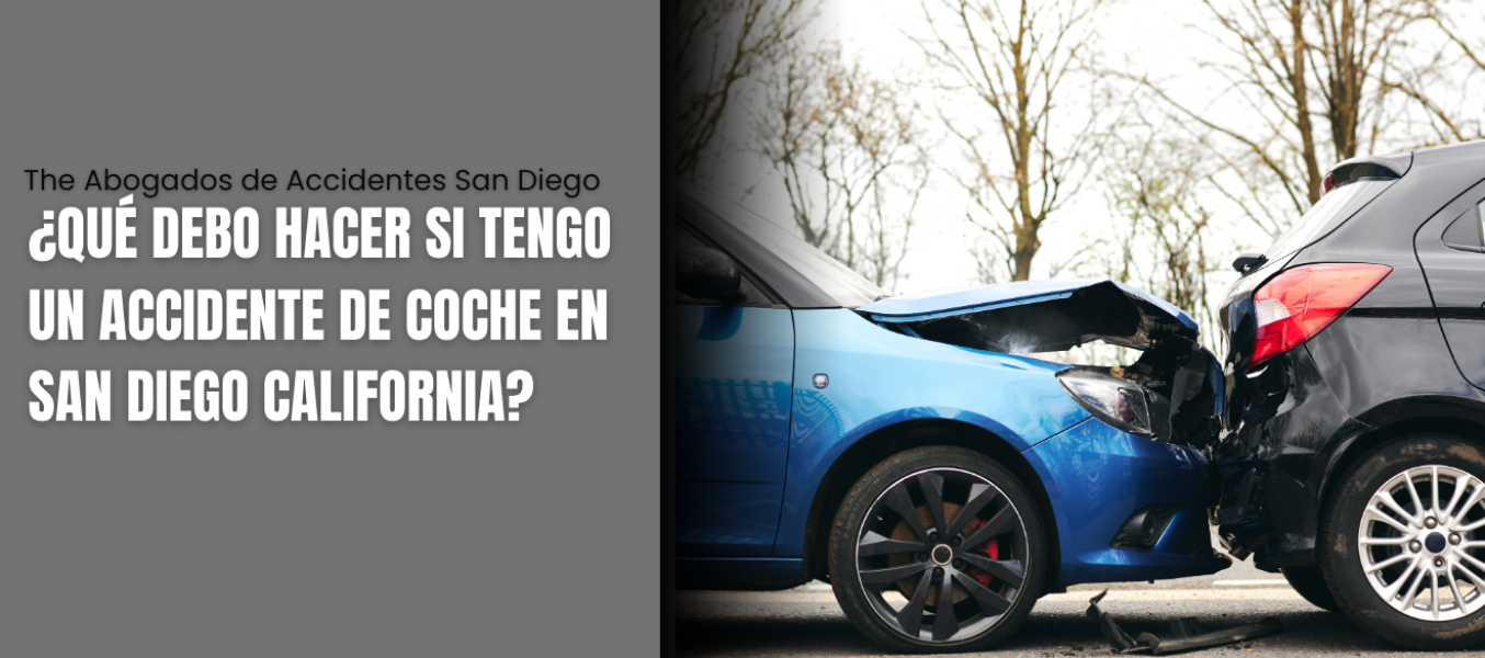 ¿Qué debo hacer si tengo un accidente de coche en San Diego California?