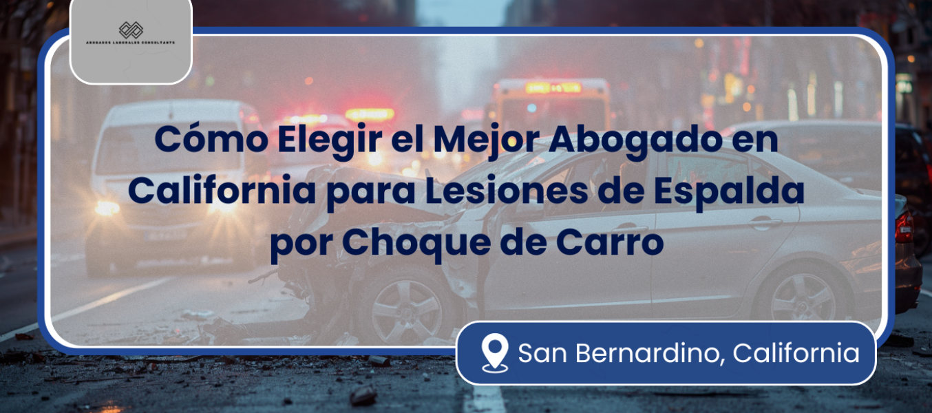Encuentra al Mejor Abogado para Lesión de Espalda por Choque de Carro en California: Guía Completa y Consejos Expertos