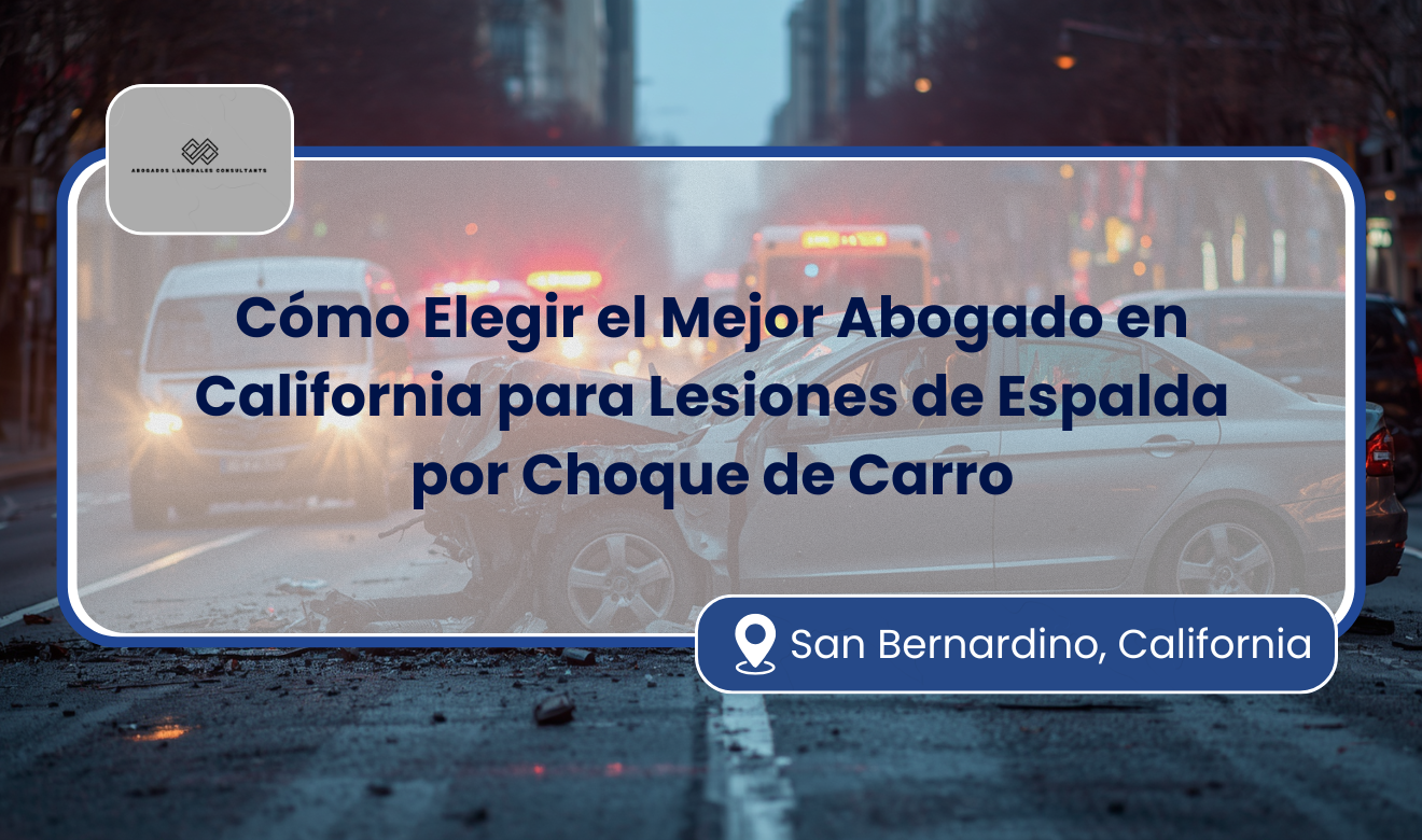 abogado para lesión de espalda por choque de carro