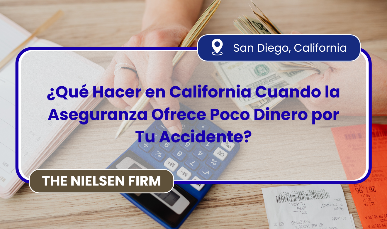 la aseguranza me ofrece poco dinero por mi accidente